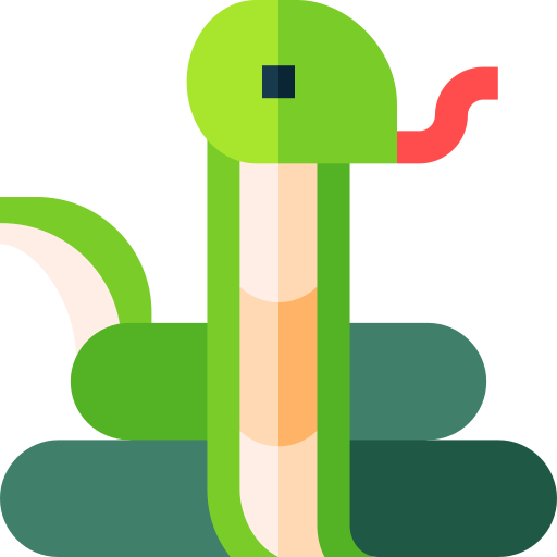 Snake Basic Straight Flat icon