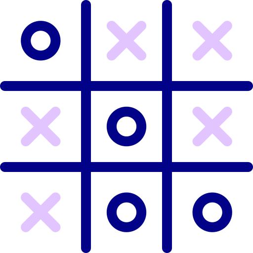 Premium PSD  Tic tac toe games strategy on transparent background