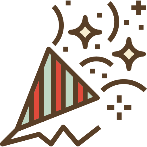 confete grátis ícone