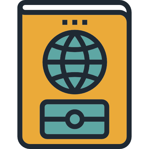 pasaporte icono gratis