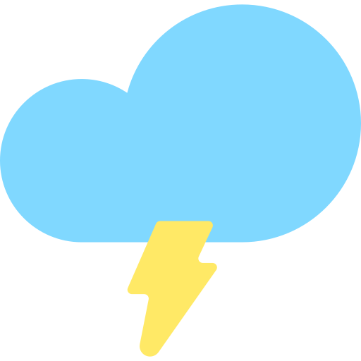 Thunderstorm Generic Flat icon