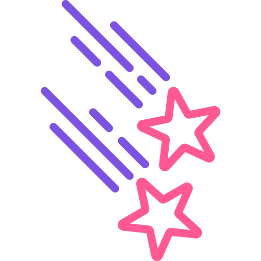 Shooting star Generic Outline Color icon