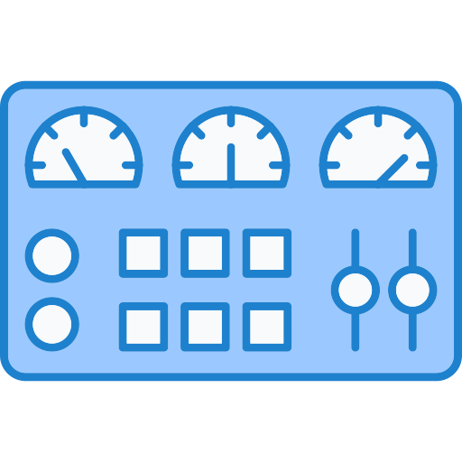 Control panel Generic Blue icon