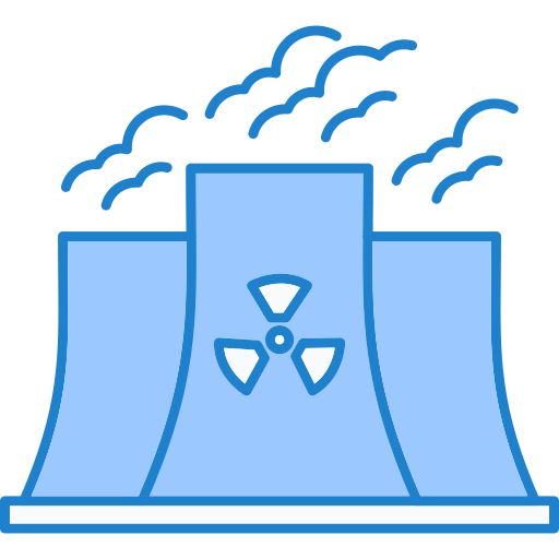 Nuclear plant Generic Blue icon