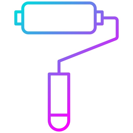 Малярный валик бесплатно иконка