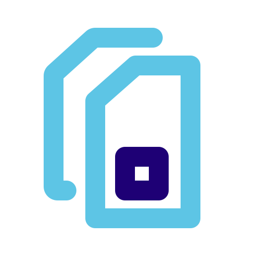 doble sim icono gratis