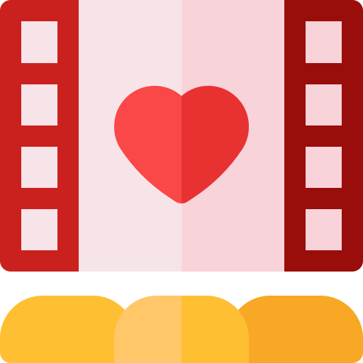 película romántica icono gratis