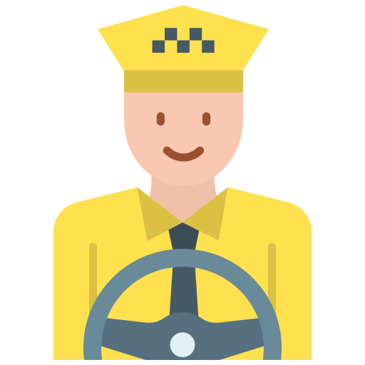 conductor de taxi icono gratis
