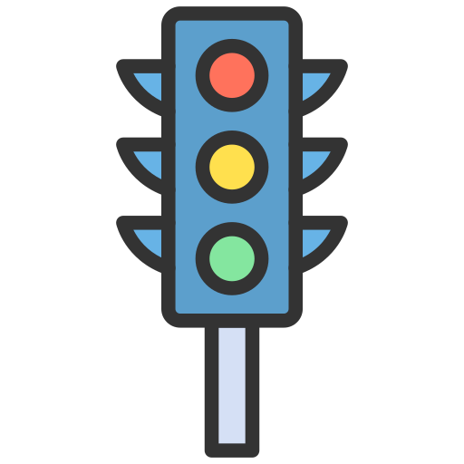 Traffic light Generic Outline Color icon