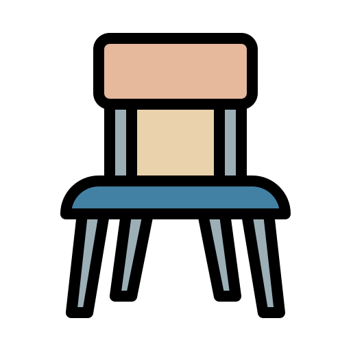 Chair Generic Outline Color icon