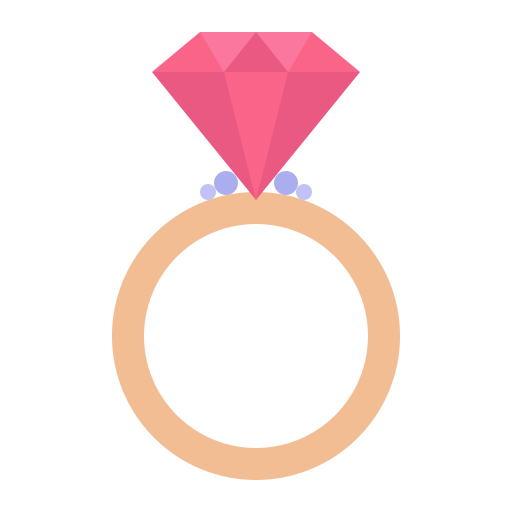 anillo de diamantes icono gratis