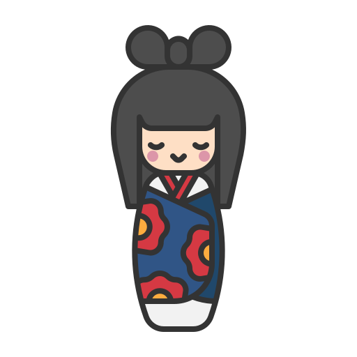 kokeshi icono gratis