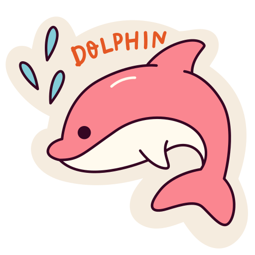 Dolphin stickers shop