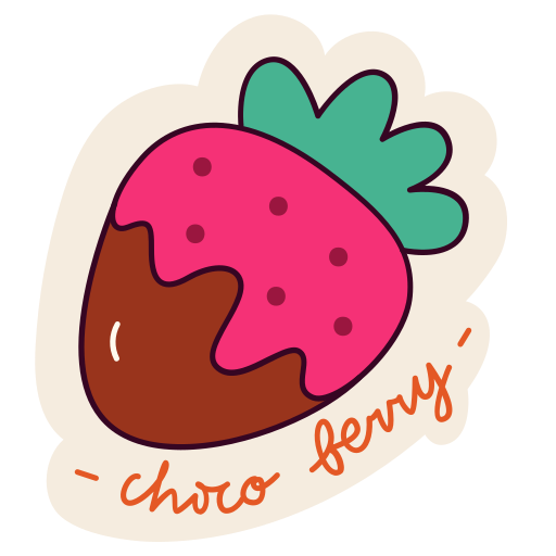 Strawberry Stickers - Free food Stickers