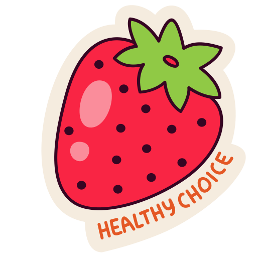 Strawberry Stickers - Free food Stickers