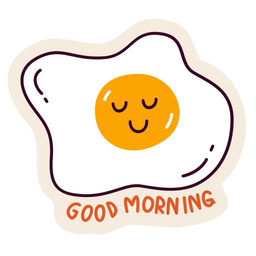 Fried egg Stickers - Free food Stickers