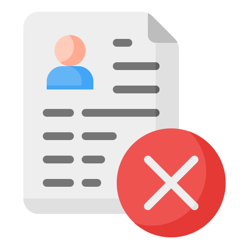 Rejected free icon Rejected free icon