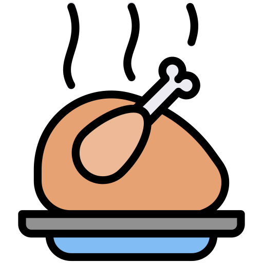 Chicken leg Generic Outline Color icon