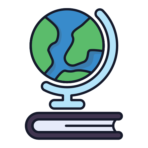 Globe Generic Outline Color icon