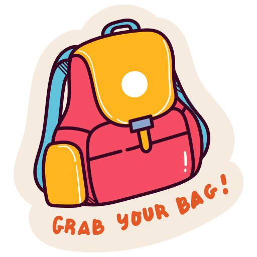 Backpack Stickers - Free education Stickers