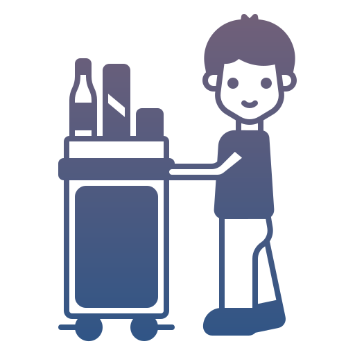 auxiliar de vuelo icono gratis