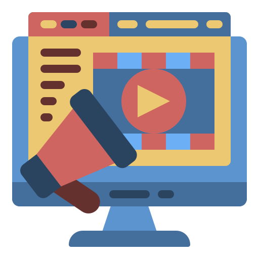 video marketing icono gratis