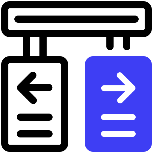 señal direccional icono gratis