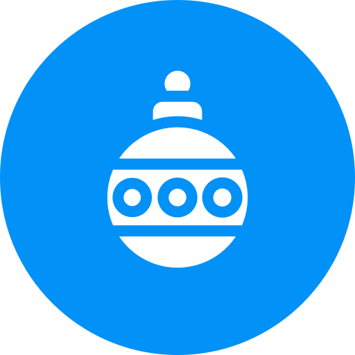 boule de noel Icône gratuit