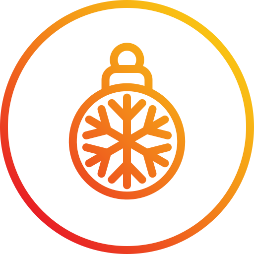 bola de navidad icono gratis