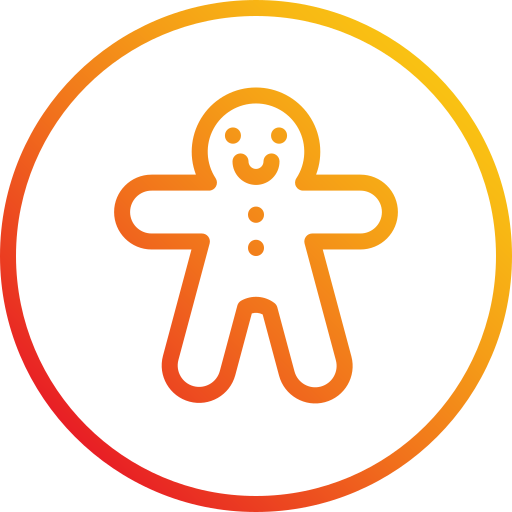 hombre de pan de jengibre icono gratis