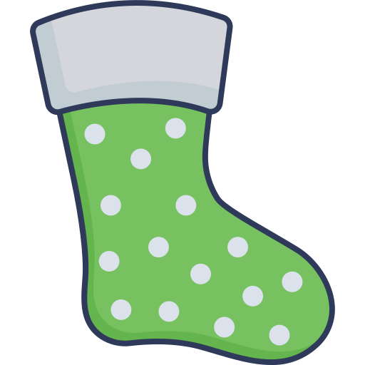 Christmas sock free icon