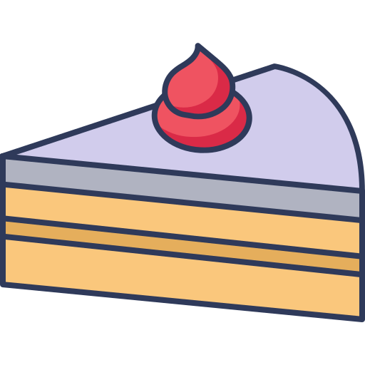 pedaço de bolo grátis ícone