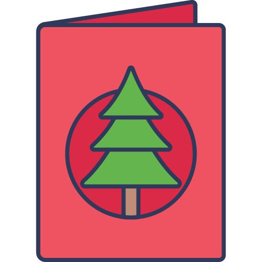 Christmas card Dinosoft Lineal Color icon