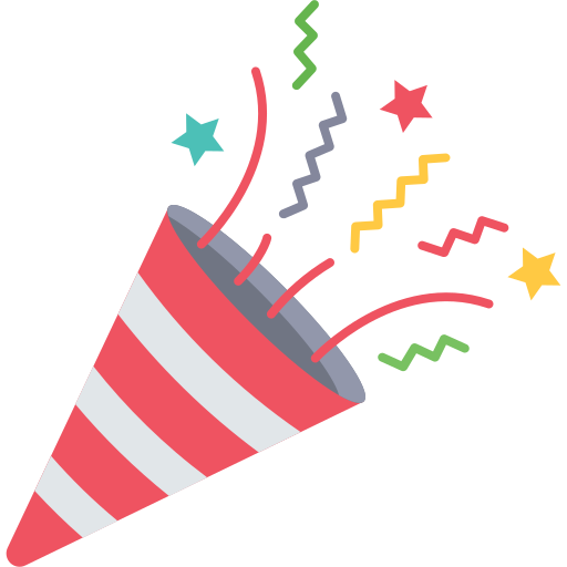 confete grátis ícone