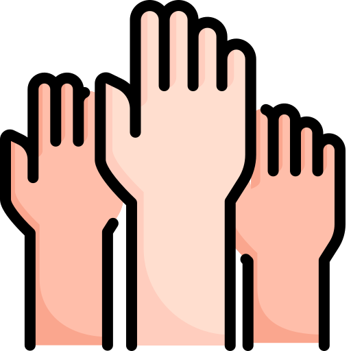 Hand up - Free hands and gestures icons