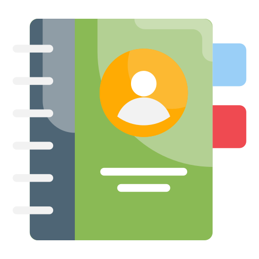 libro de contactos icono gratis