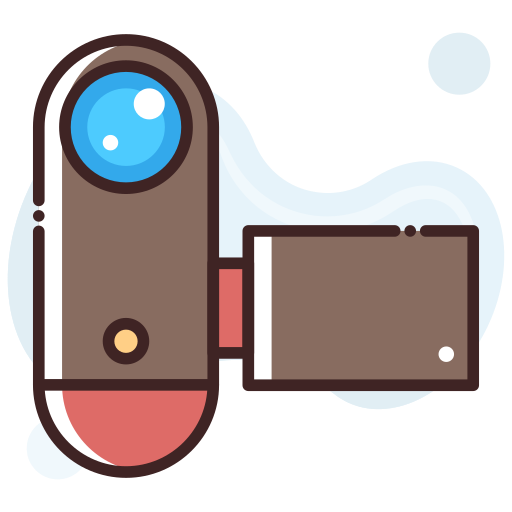 cámara de cine icono gratis