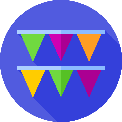 bunting grátis ícone