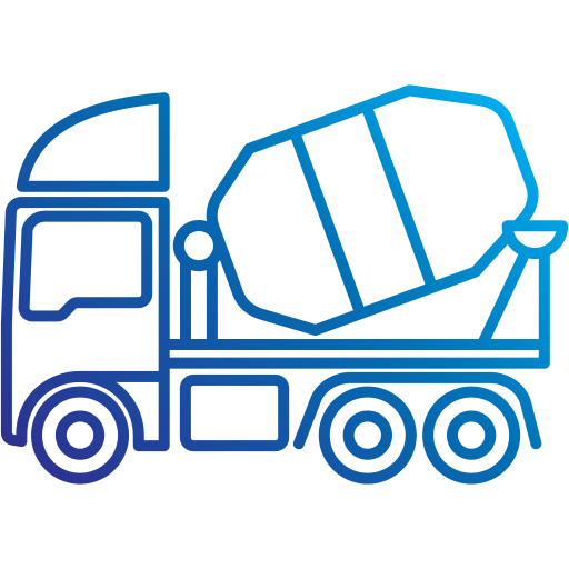 camión mezclador icono gratis