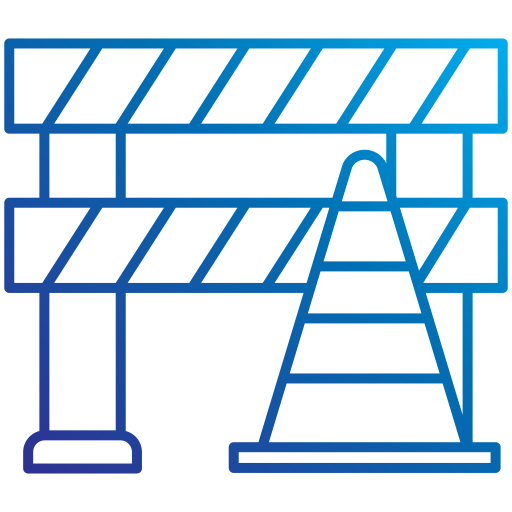 barrera de tráfico icono gratis