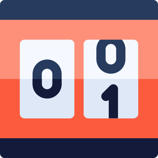 Counter Basic Rounded Flat icon