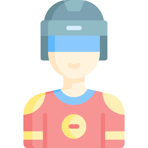 un joueur de hockey Icône gratuit