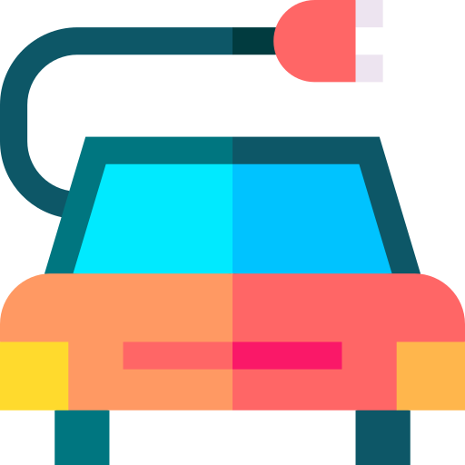 coche eléctrico icono gratis