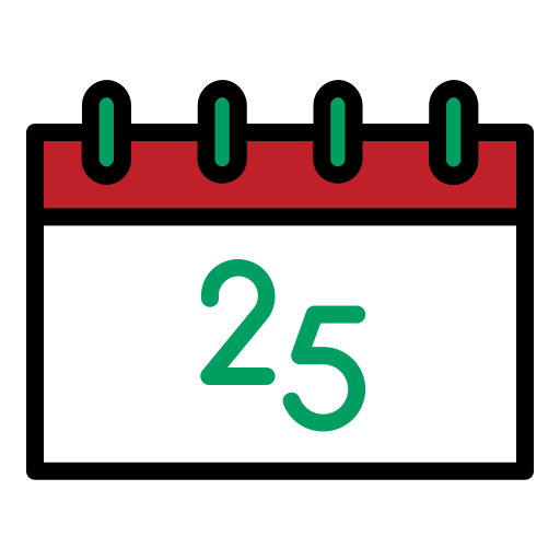 25 décembre Icône gratuit 25 décembre Icône gratuit