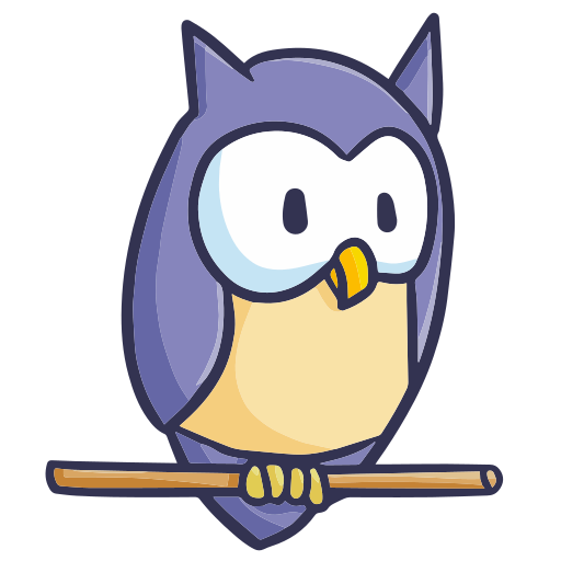 Owl cartoon Stickers - Free animals Stickers
