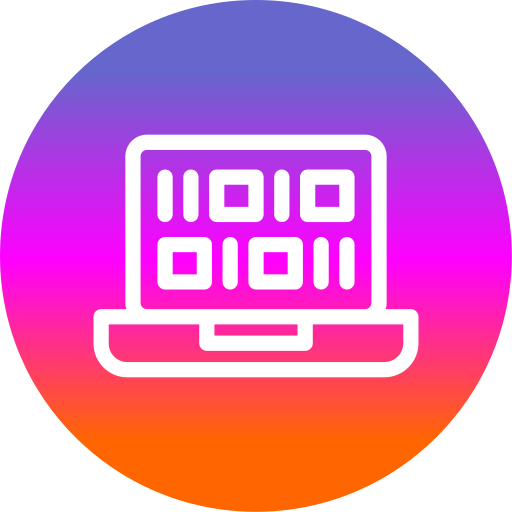 código binario icono gratis