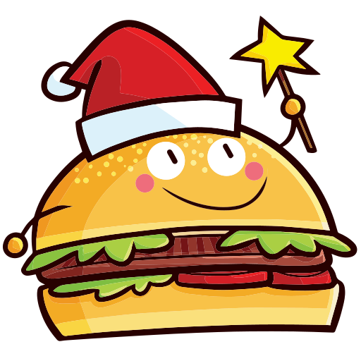 Hamburger free sticker Hamburger free sticker