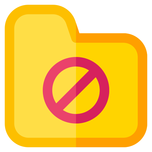 Forbidden Generic Outline Color icon