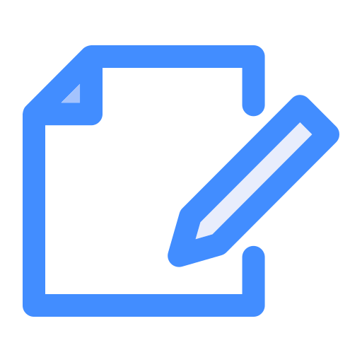 Write Generic Blue Icon