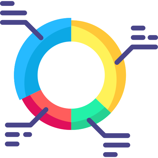 gráfico circular icono gratis